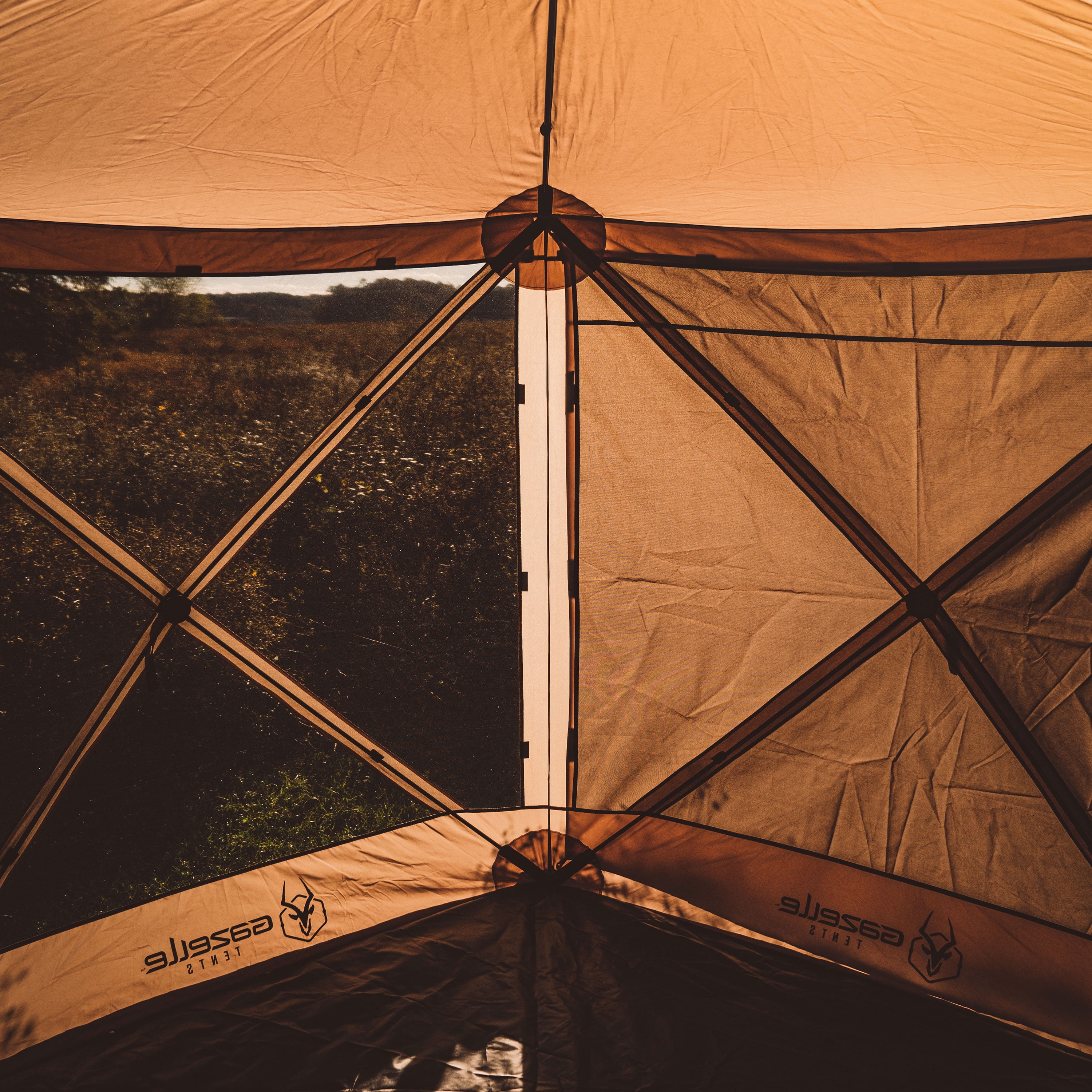 Gazelle Tents™, 3-Pack Gazebo Wind Panels, Portable Gazebo Wind Panels, Desert Sand, GA104