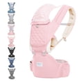 thumbnail image 1 of TALENBEEN Portabebés con asiento de cadera Portabebés Portabebés para toda la temporada Portabebés multifuncional Portabebés recién nacido a niño pequeño Portamuñecas delantero y trasero para hombres, 1 of 3