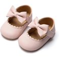 thumbnail image 1 of Infant Baby Girls Mary Jane Flats Non Slip Soft Sole Princess Wedding Dress Shoes 0-6 months 11cm, 1 of 4