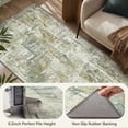 thumbnail image 6 of SIXHOME 2' x 10' Washable Runner Rug, Modern Abstract Non-Slip Carpet,Soft Neutral Indoor Rug for Hallway, Bedroom, Bedside, Laundry Room & Kitchen, Light Green, 6 of 7