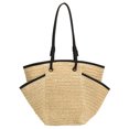 thumbnail image 1 of Bolsos Playa Verano para Mujer Bolso Mano Tejido Paja Informal Sencillo Compras, 1 of 9