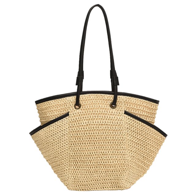 Bolsos Playa Verano para Mujer Bolso Mano Tejido Paja Informal Sencillo Compras