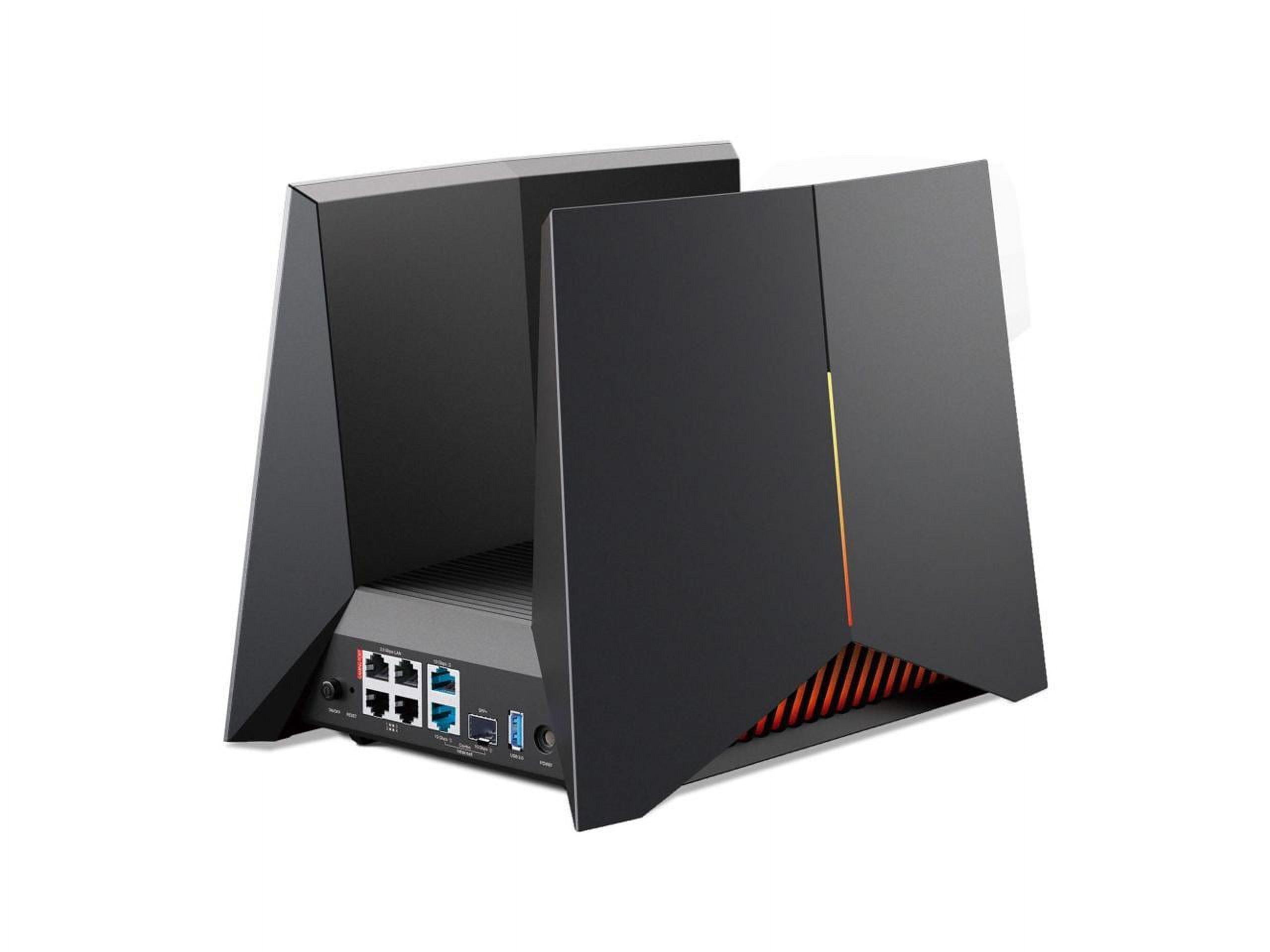 TP-Link Tri-Band BE19000 Wi-Fi 7 Gaming Router Archer GE800 | 12-Stream 19 Gbps | 2×10G + 4×2.5G Ports, USB 3.0 | Quad Acceleration, Dedicated Band for Gaming | Game Panel, RGB