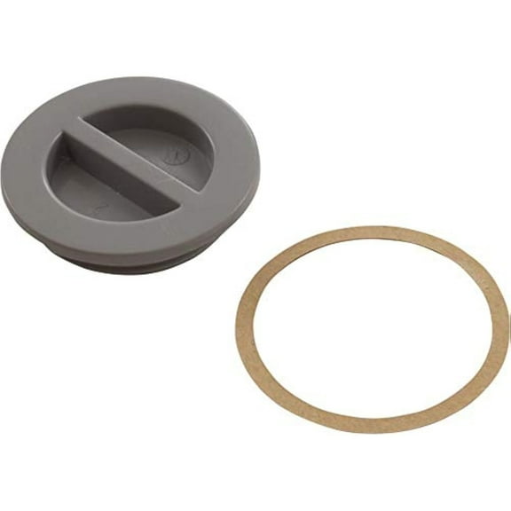 Molded Products  MIP Flat Pool Plug with Gasket, Gray