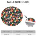 thumbnail image 6 of Pioneer Flower Floral Print Pattern Round Fitted Tablecloth with Elastic Edge,Dining Table Cover Waterproof,Outdoor Round Tablecloth for Camping,Dining,Indoor and Outdoor, 6 of 7
