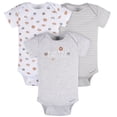 thumbnail image 1 of Gerber Essentials Pañalero Pack 3 Piezas Body Comfy Stretch Blanco Gris bebé, 1 of 5