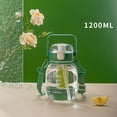 thumbnail image 4 of 1200ml Drinking Bottle Tea Separation Big Belly Straw Drink Bottle with Straw Daily Use, 4 of 8