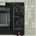 thumbnail image 3 of Mainstays 4 Slice Countertop Toaster Oven with 3 Settings, includes Baking Rack and Pan, Black, New, 3 of 5