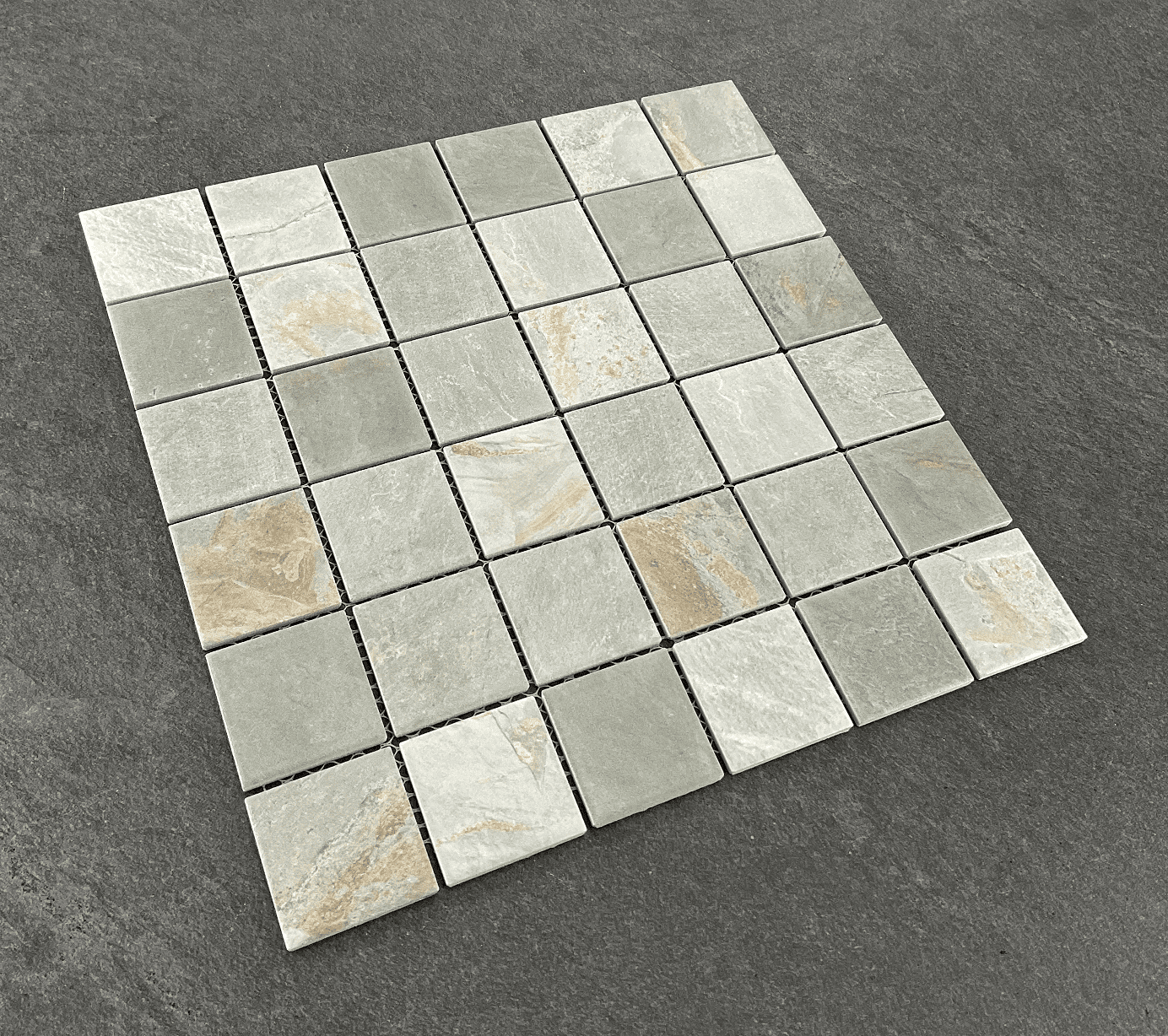 15-Sheets of 2 x 2 Grid Matte Porcelain Mosaic Wall Tile / Floor Tile
