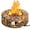 Brown, variant on Costway 28'' Propane Gas Fire Pit Outdoor 40,000 BTU Stone Finish Lava Rocks Cover Brown