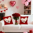 thumbnail image 5 of TACILIP Valentines Day Gifts, V-alentine's Day Pillow Cover for Home Living Room Sofa Decoration Pillowcase, Gifts for Women, 5 of 6