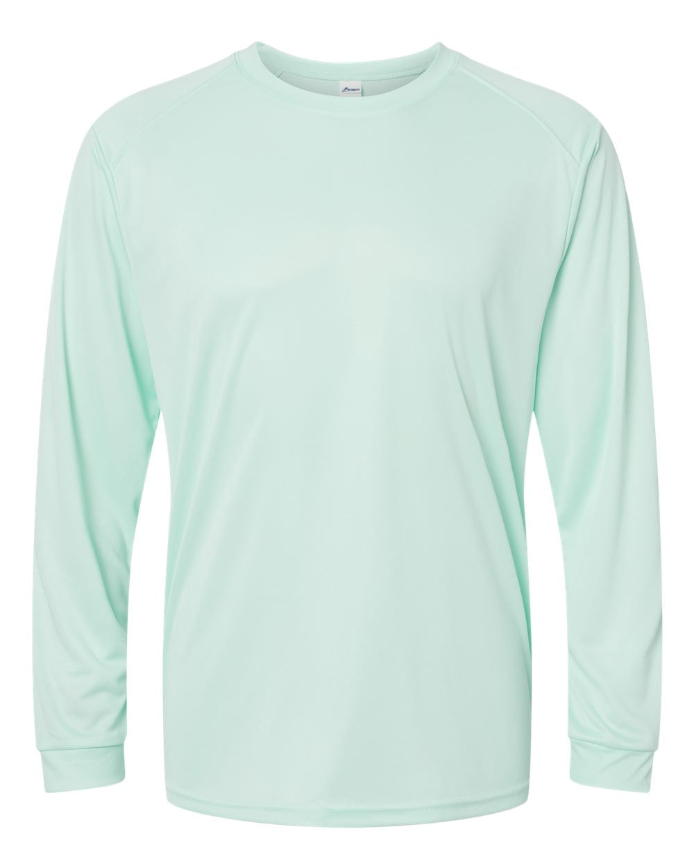 Long Islander Performance Long Sleeve T-Shirt, L, Aqua Blue