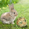 thumbnail image 3 of AIHOME Rabbit Chew Ball Chewable Teething Toys Timothy Grass Chew Ball Small Animal Activity Play Chew Toys for Bunny Rabbits Hamster Guinea Pigs, 3 of 9