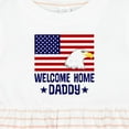 thumbnail image 4 of Inktastic Military Homecoming Welcome Home Daddy Girls Baby Dress, 4 of 5