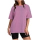 thumbnail image 1 of Pantalones Cortos de Mujer Imprimidos Sueltos Manga Corta Camiseta Suéter, Top Casual para el Hogar Y el Uso Diario, 1 of 5