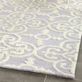 thumbnail image 3 of SAFAVIEH Cambridge Kimberly Geometric Wool Area Rug, Lavender/Ivory, 6' x 9', 3 of 7