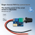 thumbnail image 4 of 2 Controladores de Velocidad de Ventilador PWM de y 12 V CC con Interruptor de Perilla, Regulador de Equipo Eléctrico para Ventiladores de Caja de Computadora., 4 of 5