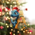 thumbnail image 4 of Ornaments Clearance! Christmas Decorations Christmas Dinosaur Ornaments 26 Letter Cartoon Pendant for Kids Acrylic Figures Hanging Gift for Christmas Tree Christmas Decoration 2023 Funny Dinosaur, 4 of 4
