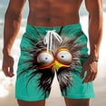thumbnail image 2 of Men's Beach Swim Shorts with Sport Print Casual 3 Inch Trunks for Everyday Summer and Surfing Performance, 2 of 4