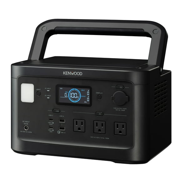 KENWOOD Portable Power Station BN-RK800, 700Wh Backup Lithium Battery, 120V/806W AC Outlets, USB Ports, Automatic Power Supply