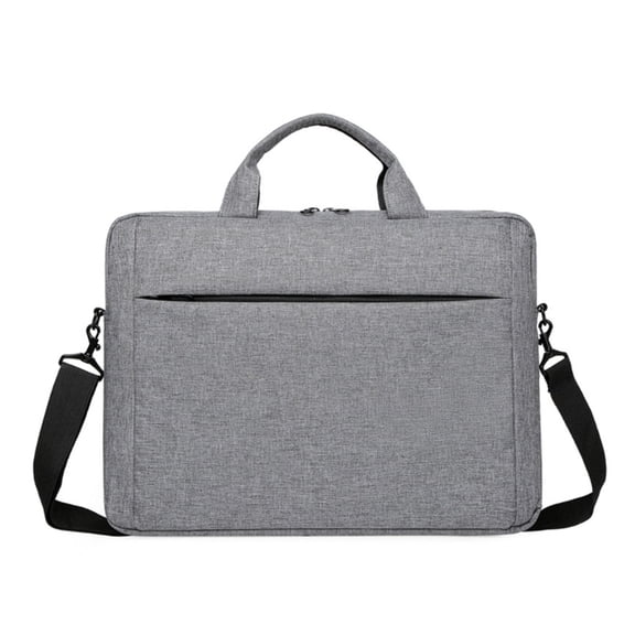Handbag Laptop Bag with Shoulder Strap Waterproof Dustproof Organize (Gray)