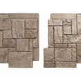 thumbnail image 6 of Ekena Millwork 49"W x 24 1/2"H x 1 1/4"D Castle Rock Stacked Stone, EverStone Faux Stone Siding Panel, Soft Ash, 6 of 9