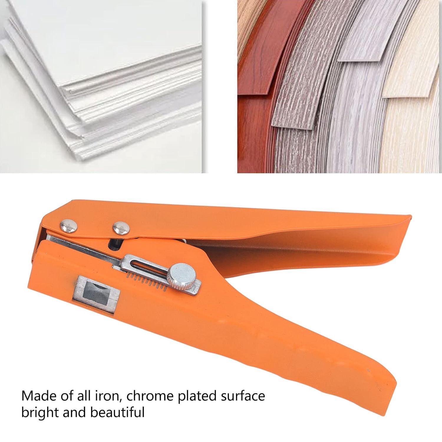 ABPETE 8mm Heavy Duty Metal Hole Punch Single Hole Puncher Tool for Paper Chipboard Index Cards Leather Working and Craft Projects