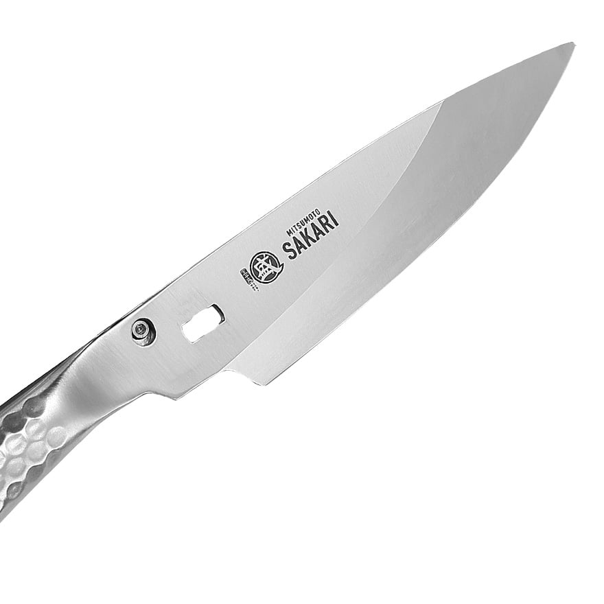MITSUMOTO SAKARI Kitchen Scissorss, 4.7 inch Japanese Silver Titanium Plating Kitchen Shears Heavy Duty