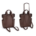 thumbnail image 5 of Wrangler Women Backpack Purse Convertible Backpack Vegan Leather Ladies Anti Theft Backpack with Adjustable Strap, Coffee, 5 of 7
