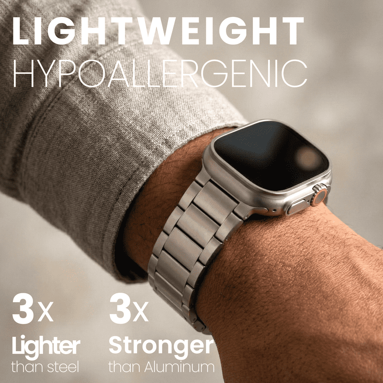 Apple Watch Ultra 49mm Titanium Band - Grade 2 Titanium Metal