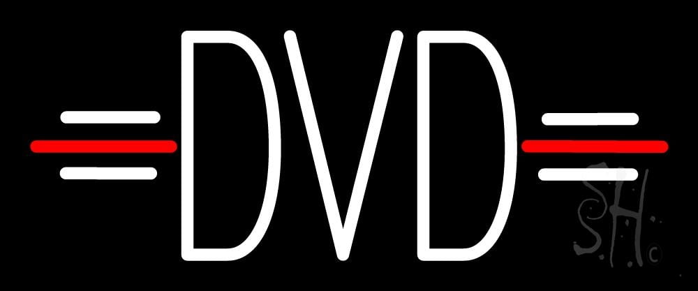 Dvd LED Neon Sign 6 x 15 - inches, Clear Edge Cut Acrylic Backing, with ...