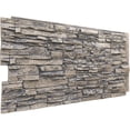 thumbnail image 2 of NewStone Canyon Ridge Faux Stone Panel, 45 3/4"W x 24 1/2"H x 1 1/4"D, Linen Graphite Color, 2 of 9
