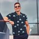 thumbnail image 4 of Balery Night Forest Wolf Camisa Polo de Hombre con Estampado, de Manga Corta y Tejido Medio, Camisa Tipo Golf Polo-Small, 4 of 6