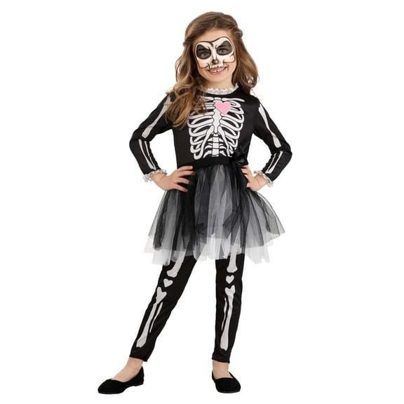 Kid's Skeleton Dress Costume