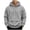 (New19)Gray, variant on Utility Half Zip Hoodie for Men Multi Zippered Pockets Long Sleeve Pullover Sweatshirt Warm Loose Top for Weekend Camping