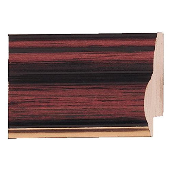 Picture Frame Moulding (Wood) 100Ft Bundle - Traditional Cherry Finish - 1.5" Width - 7/16" Rabbet
