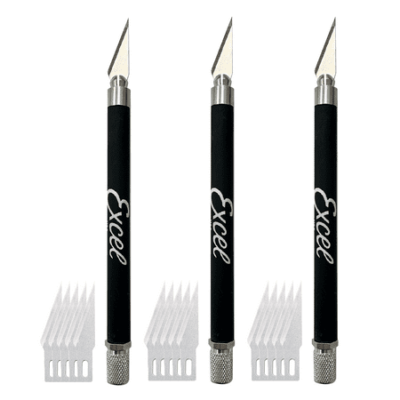 Excel Blades Craft Knives & Cutters with 5 #11 Replacement Blades and Safety Cap