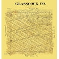 thumbnail image 2 of Unknown 15x16 Black Ornate Wood Framed with Double Matting Museum Art Print Titled - Glasscock County Texas - 1887, 2 of 4