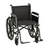 20 Inch Steel Wheelchair w/ Full Arms & Footrests - 1 Each / Each - 5201S
