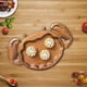 thumbnail image 2 of Bandeja de madera para servir, tabla de charcutería con forma de cangrejo para cocina, bandeja para aperitivos y frutas, tablero de exhibición de postres para decoración de mesas de comedor y fiestas, 2 of 6