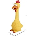 thumbnail image 6 of Rubber Chicken Squeaky Dog Toys for Small, Medium or Large Pet Breeds, Play Fetch, Reduce Separation Anxiety, 6 of 6