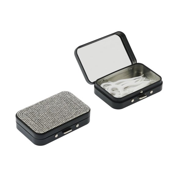 Estuche para hilo dental LIGHUFEIC, 2 piezas, con brillo y espejo