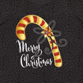 thumbnail image 4 of Inktastic Merry Christmas Red and Gold Candy Cane Women's Plus Size T-Shirt, 4 of 5