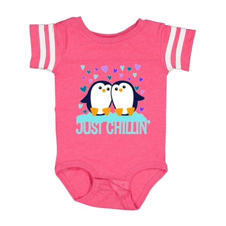 

Inktastic Just Chillin- Cute Penguins with Hearts Gift Baby Boy or Baby Girl Bodysuit