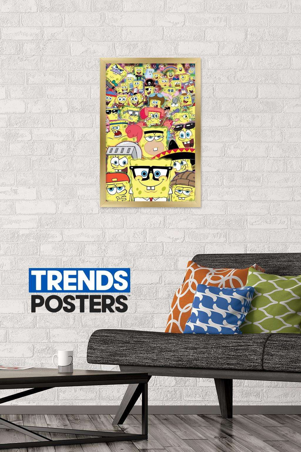 Nickelodeon Spongebob - Disguise Wall Poster, 14.725" x 22.375", Framed