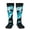 2 Black-2, variant on Blue Full Moon Wolf Thigh High Socks Extra Long Stretchy Sock Women Over Knee High Opaque Stocking Daily Wear