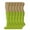 Almond Green, variant on Women's Extra Long Knee High Slouch Scrunch Socks Cotton Blend 28 Colors Pack of 6, Fits 5-10 - Forest Green
