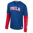 thumbnail image 2 of Unisex Stadium Essentials Royal Philadelphia 76ers Spectator 2fer Long Sleeve  T-Shirt, 2 of 3