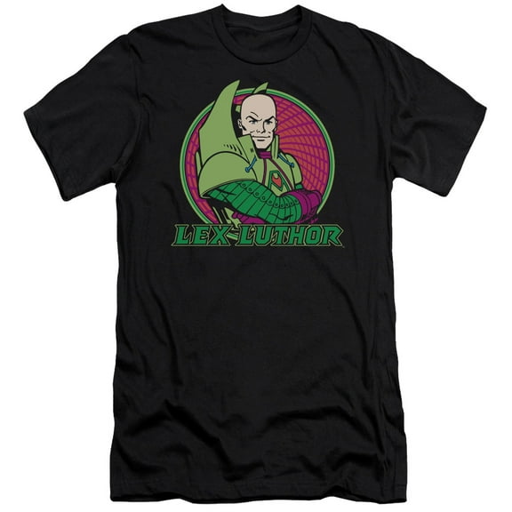 DC Comics Lex Luthor S/S Adult 30/1 T-Shirt Black