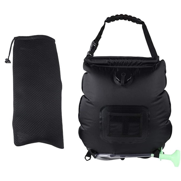 Bolsa de ducha solar - Bolsa de ducha de camping con calefacción solar de 5 gal/20 l - Manguera extraíble - Cabezal de ducha conmutable de encendido y apagado - Ducha de viaje